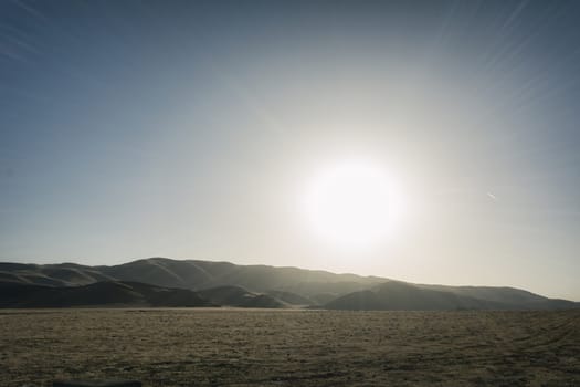 Open Desert Landscape in Southern California, USA