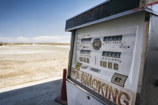 Gas Station in the Desert, California, USA