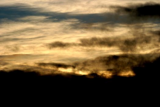 A dark Welsh hillside early in the morning.