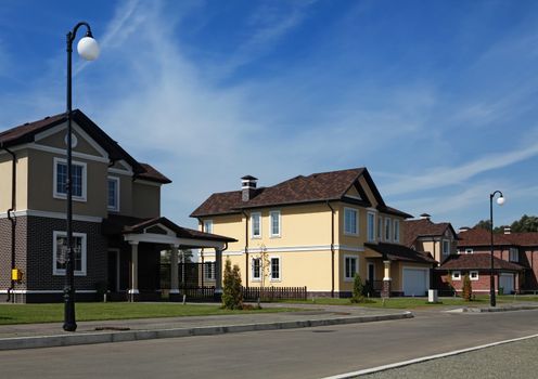 Clean, idyllic, peaceful neighborhood in America