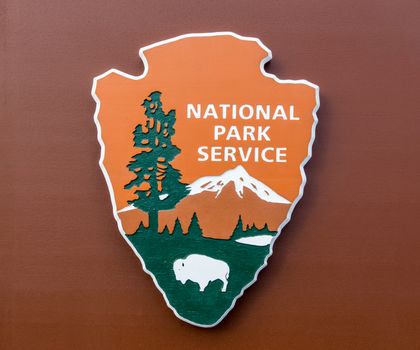 VENTURA, CA/USA - MARCH 4, 2016: United States National Park Service and emblem. The National Park Service (NPS) is an agency of the United States federal government.