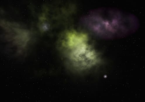 Small part of an infinite star field of space in the Universe. "Elements of this image furnished by NASA".