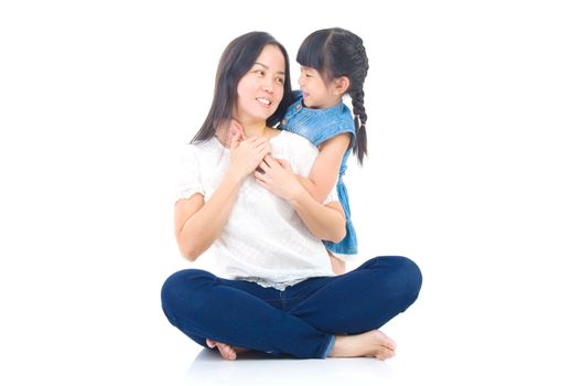 Asian mother and daughter