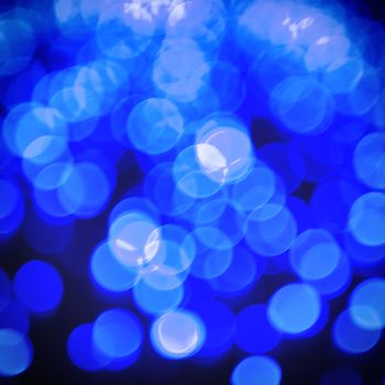 Blue abstract bubble lights can be used for background