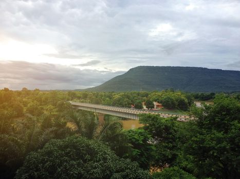 Bridge over the Mekong river, Pakse Champasak, Laos