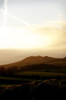 A view across the Presili mountains in Wales