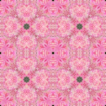 Seamless square flower pattern. Tender pink color