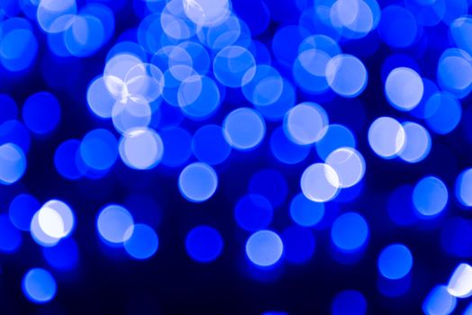 Blue abstract bubble lights can be used for background