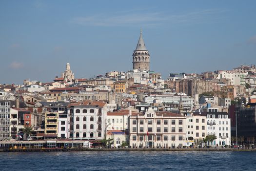 Karakoy and Galata Tower in Istanbul City