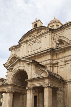 Church of St Catherine in capital of Malta -Valletta, Europe.