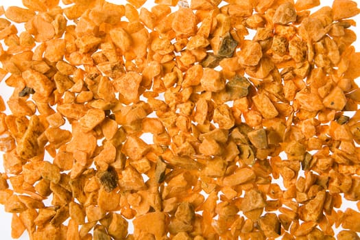 Little coloured stones on isolated background