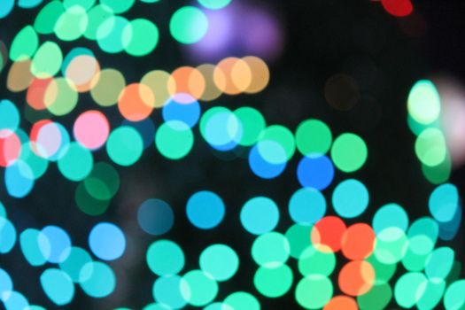 Abstract Bokeh Christmas circles of light