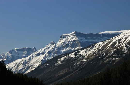 The lakes,  streams ,rivers, waterfalls and peaks of the Canadian Rocky mountains in Alberta.