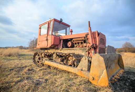 digger, old heavy duty construction equipment, industrial series