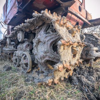 digger, old heavy duty construction equipment, industrial series