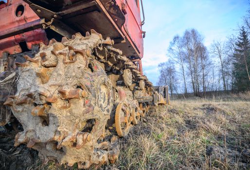 digger, old heavy duty construction equipment, industrial series