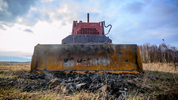 digger, old heavy duty construction equipment, industrial series