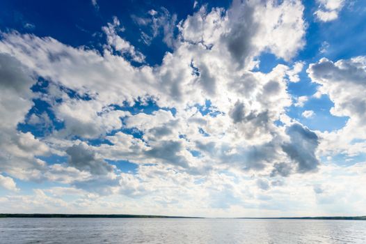blue sky, natural clouds, nature series
