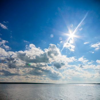 blue sky, natural clouds, nature series