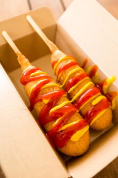 Corn dog take away