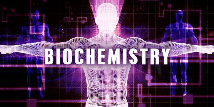 Biochemistry as a Digital Technology Medical Concept Art