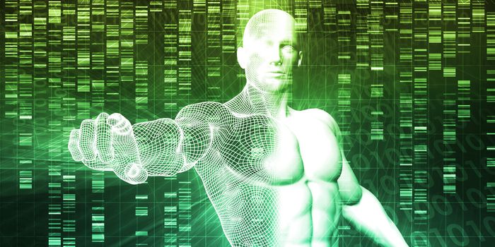Genetic Engineering Science Research and Development Concept