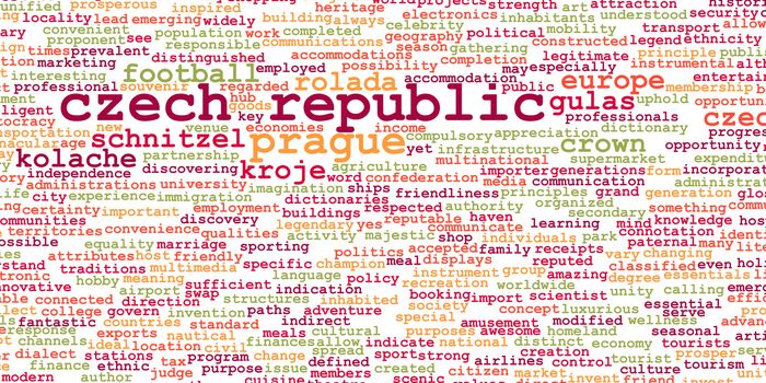 Czech Republic as a Country Abstract Art Concept