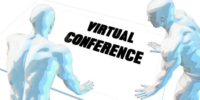 Virtual Conference Discussion and Business Meeting Concept Art