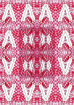 Seamless abstract symmetrical pattern. Created on the basis of drawing the letter A