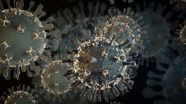 3d cell, Bacteria, virus, H1N1
