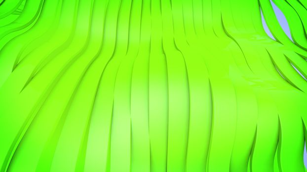 3D render of Wavy band surface. Modern Background.