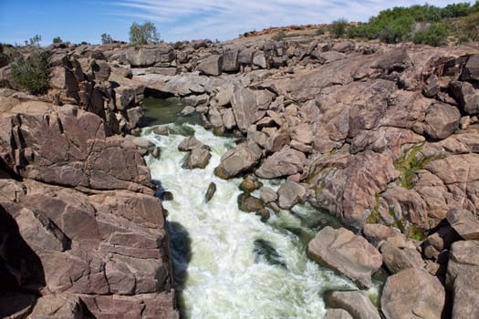 waterfall at augrabie falls national park south africa