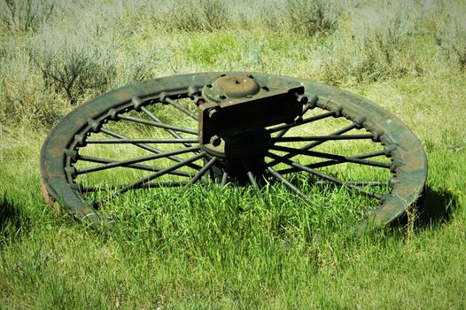 Old and abandoned agricultural and farm machinery.