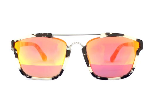 Image of sunglasses on a white background