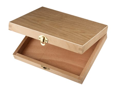 Wooden open box
