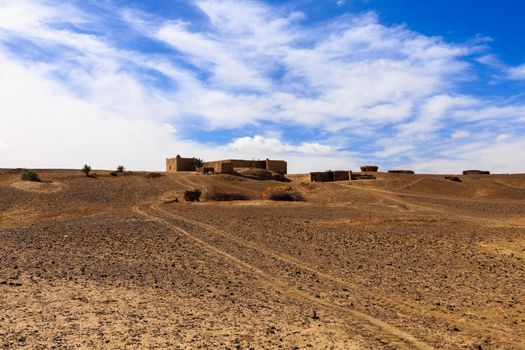 house Berber in the Sahara desert, Morocco
