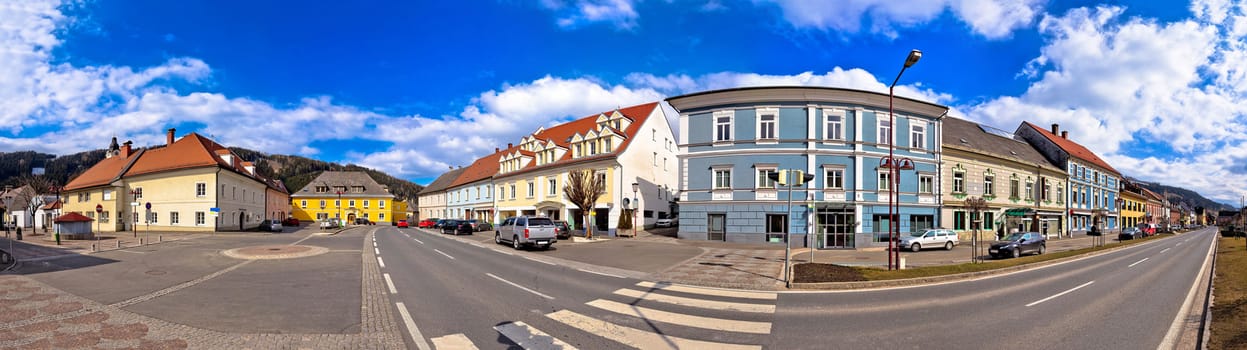 Town of Bad sankt Leonhard im Lavanttal center panorama, Carinthia, Austria