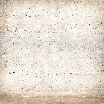 stucco old wall with sand near the sea background