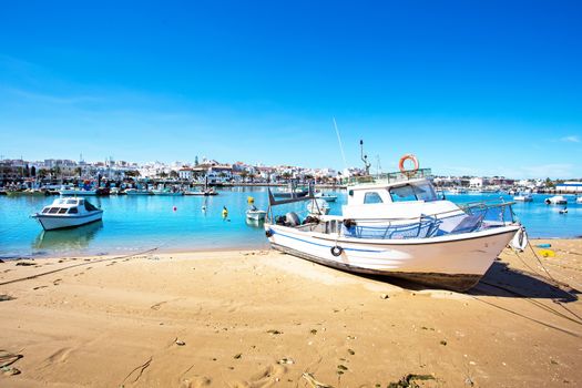 The harbor from Lagos in Portugal