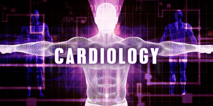 Cardiology as a Digital Technology Medical Concept Art