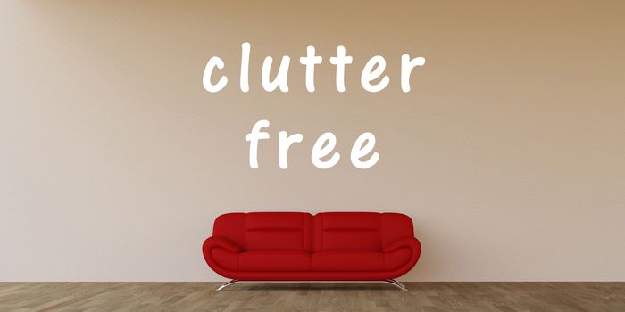 Clutter Free Concept with Home Interior Art