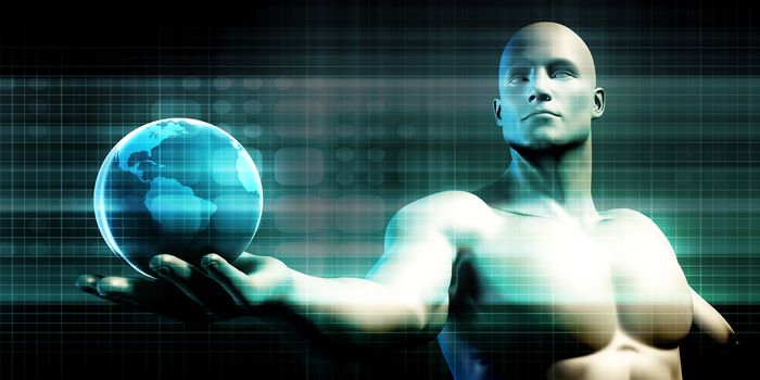 Digital Data Abstract as a Technology Concept