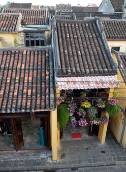 Hoi An old town, ancient house with tile roof, old architect, this place is country heritage, city friendly with environment, famous place for Vietnam travel