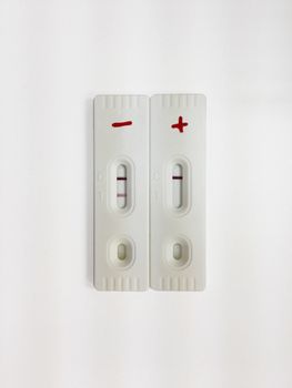 Negative and positive screening test cassette strips for analysis of abused drug in the urine