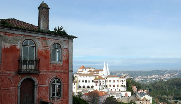 Detail of an old building, Sintra, Portugal