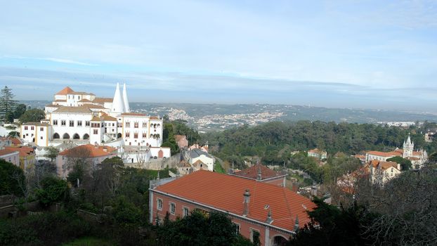 Detail of an old building, Sintra, Portugal