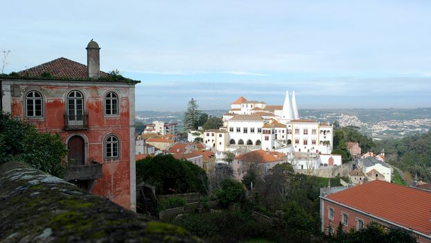 Detail of an old building, Sintra, Portugal