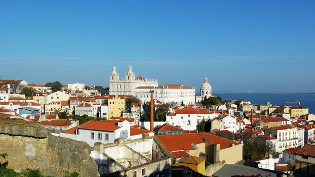 View over Alfama neighbourhood, Lisbon, Portugal