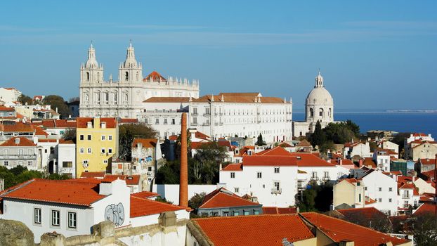 View over Alfama neighbourhood, Lisbon, Portugal