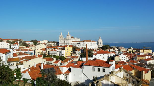 View over Alfama neighbourhood, Lisbon, Portugal